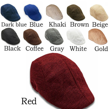 New Autumn Beret Caps Men Women Adjustable Newsboy Hats