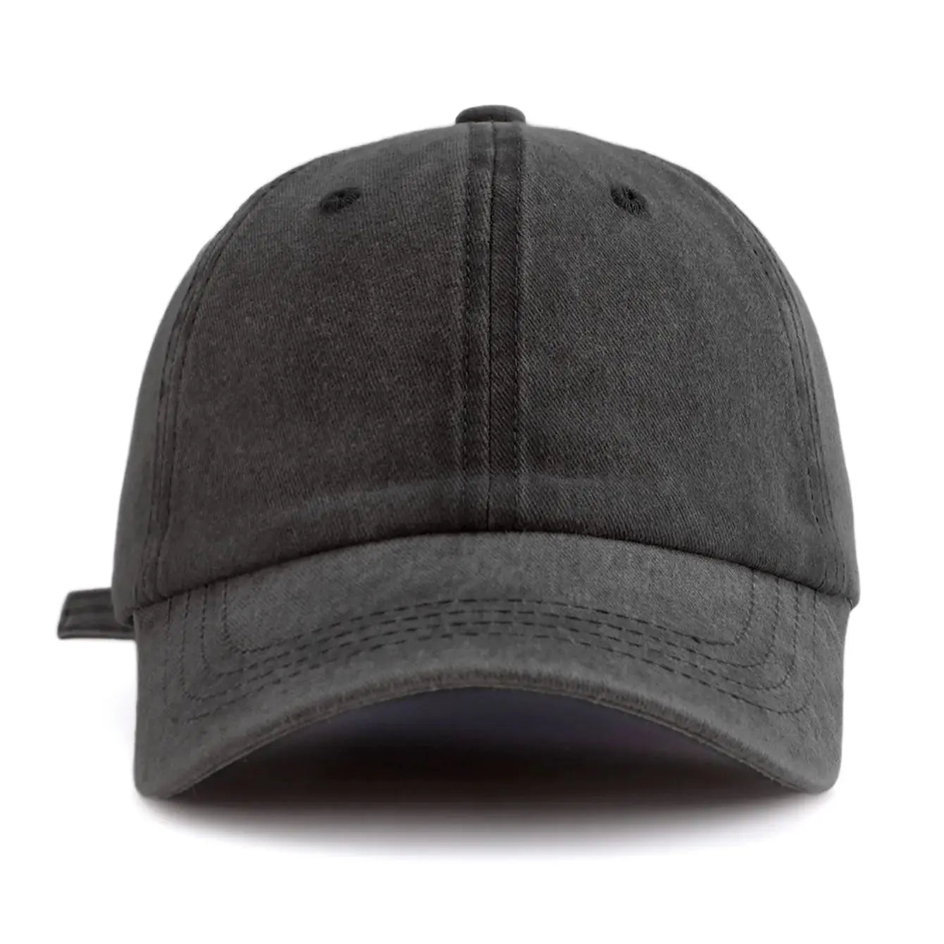 1pc Solid Color Washed Baseball Cap For Adults,  Minimalist Retro Style Casual Soft