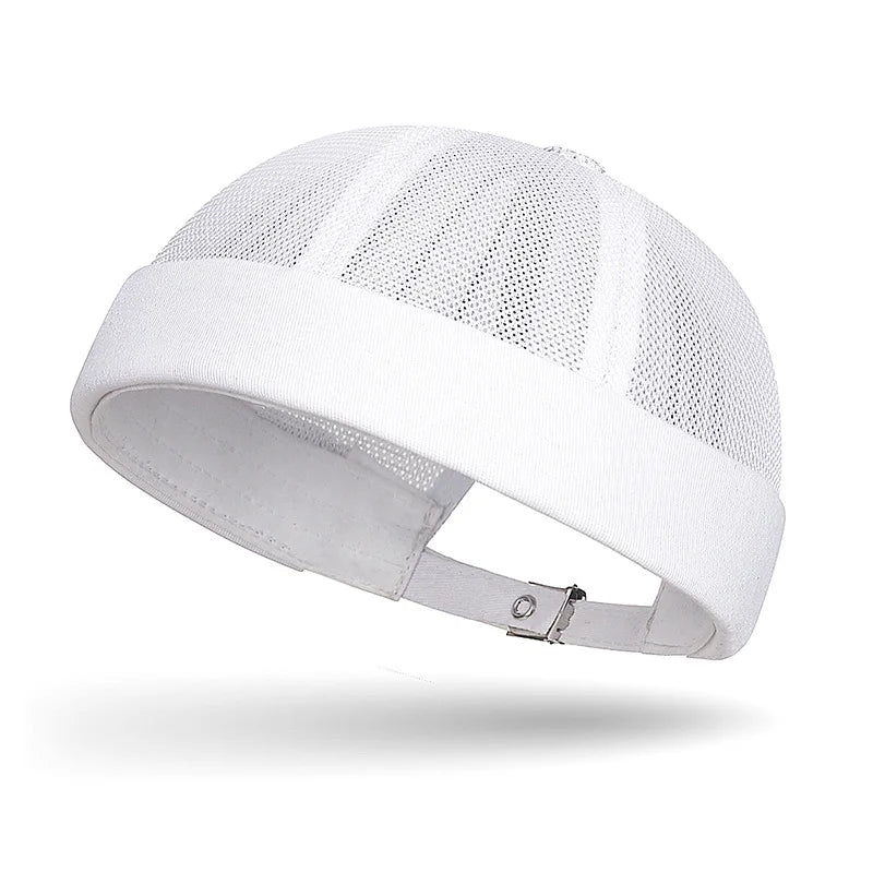 Summer Brimless Melon Skin Hat Adjustable