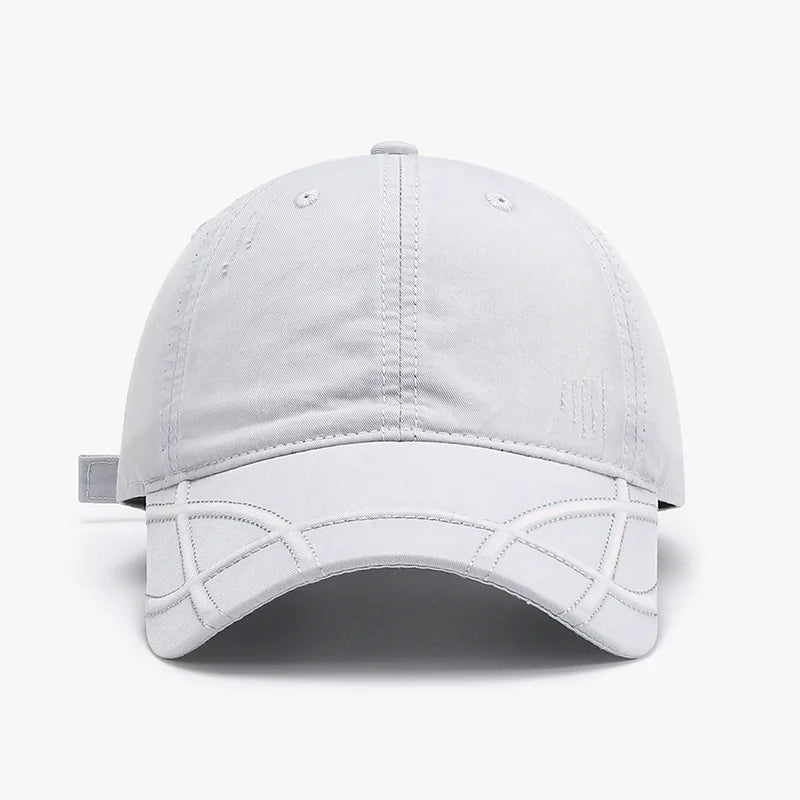 High-Quality Vintage Washed Distressed Denim Baseball Cap