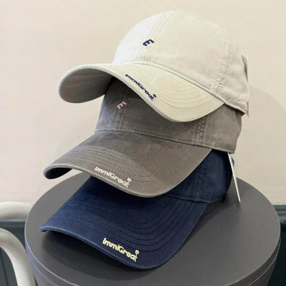 Korean Style Minimalist Baseball Cap for Men Wome