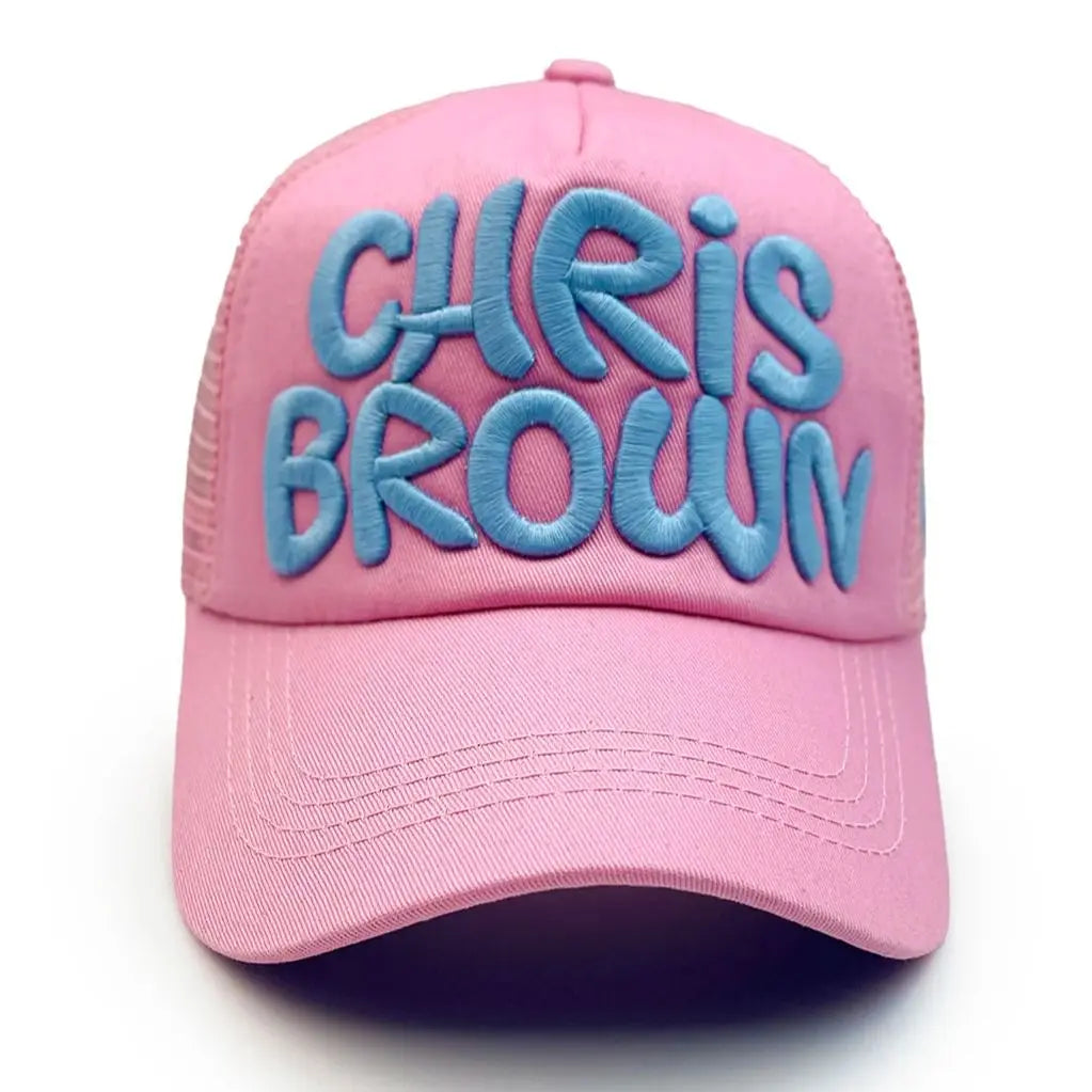 Mesh Breathable Baseball Cap Summer Stitching Letter Embroidery