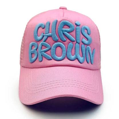 Mesh Breathable Baseball Cap Summer Stitching Letter Embroidery