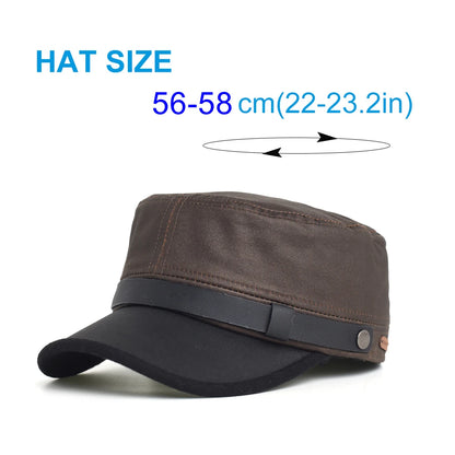 Four Seasons Waxed Canvas Cotton Military Caps