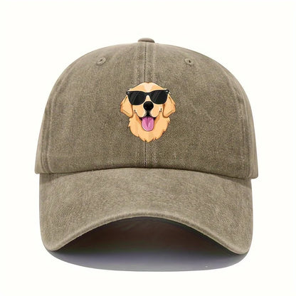 Fun Dog Print Baseball Cap with All Season Sun for Men and Women