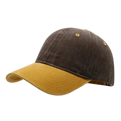 Unisex Versatile Color-Matched Washed Baseball Hat
