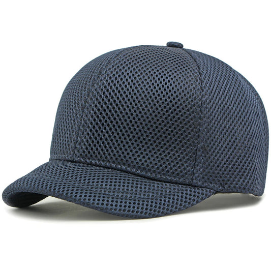 Short Brim Baseball Cap Male 6 Panels Baseball Hat Breathable Mesh Men Women