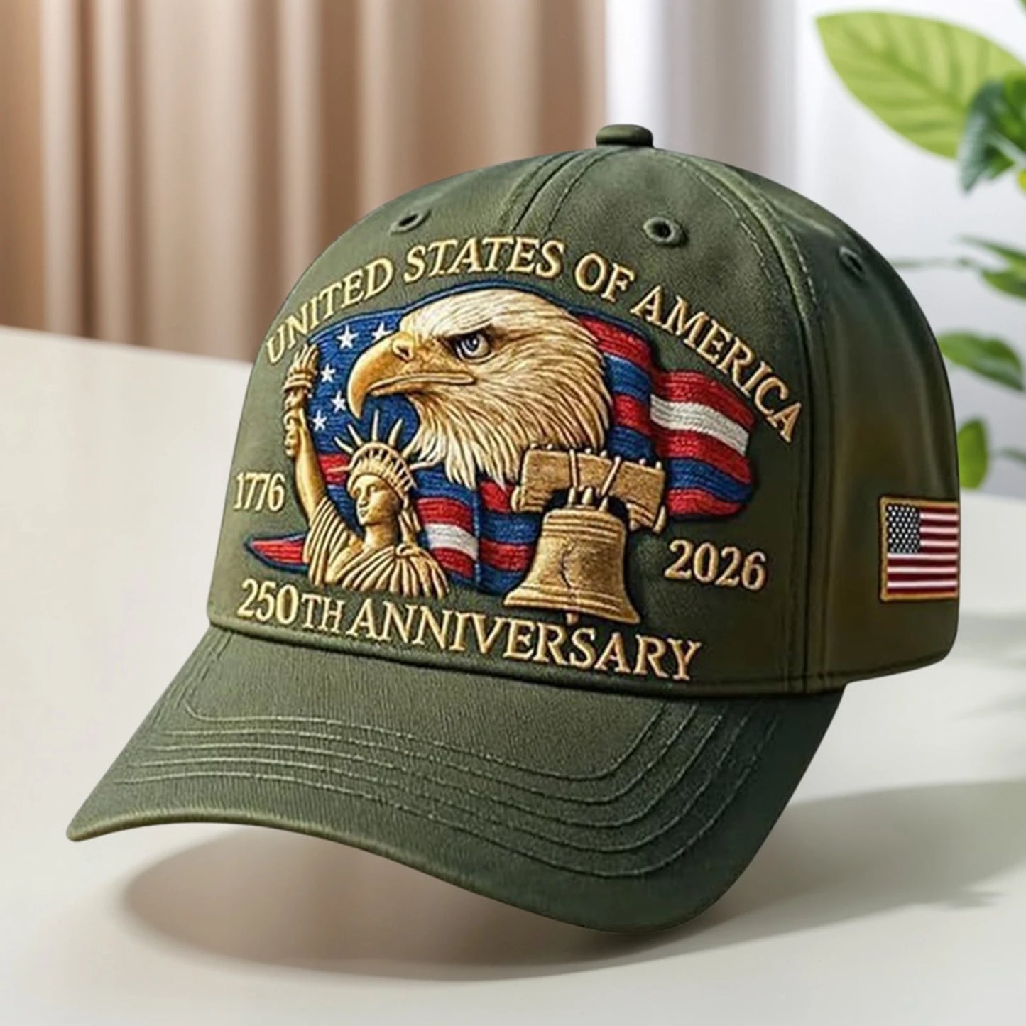 United States 250th Anniversary Cap Washed Cotton Baseball Cap