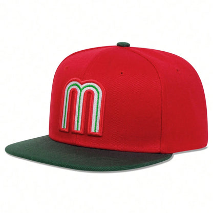 Unisex M Letter Embroidery Hip Hop Hats Outdoor Adjustable Casual Baseball Caps Sunscreen Hat