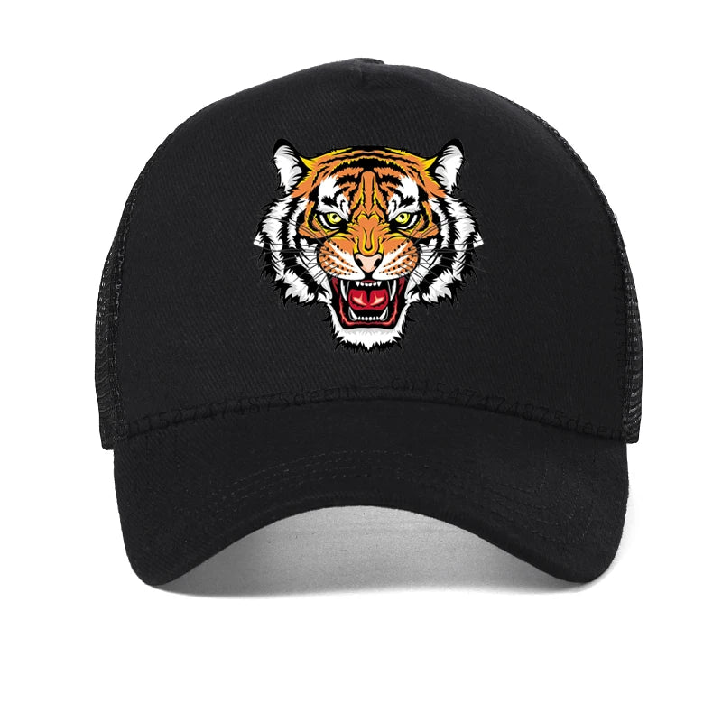 Tiger printing Baseball Cap Men Women