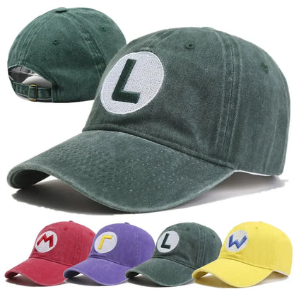 New Unisex Washed Cotton Cap Letter Embroidery Baseball Cap Men Women