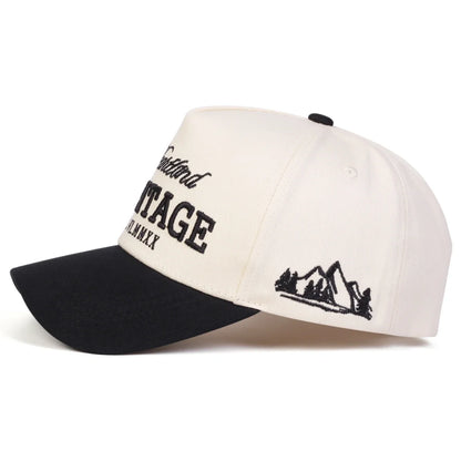 Unisex Heritage Letter Embroidery Baseball Caps Spring Autumn Sports Cap