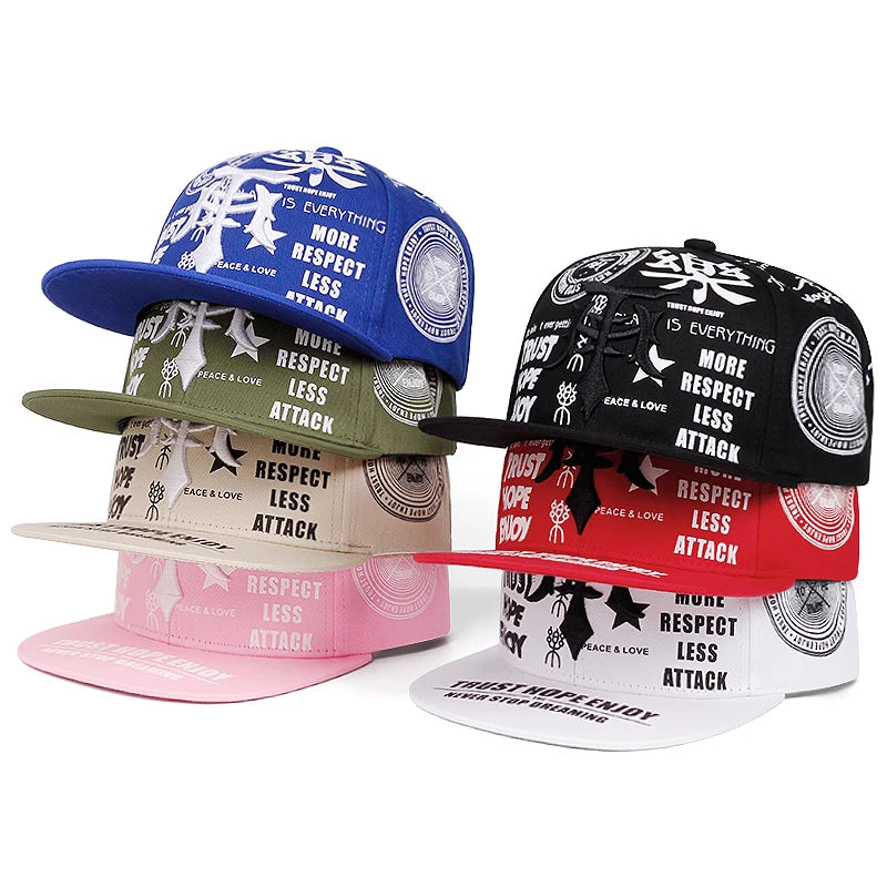 Fashionable Creative Baseball Hat T Graffiti Embroidery Street Hip Hop Hat