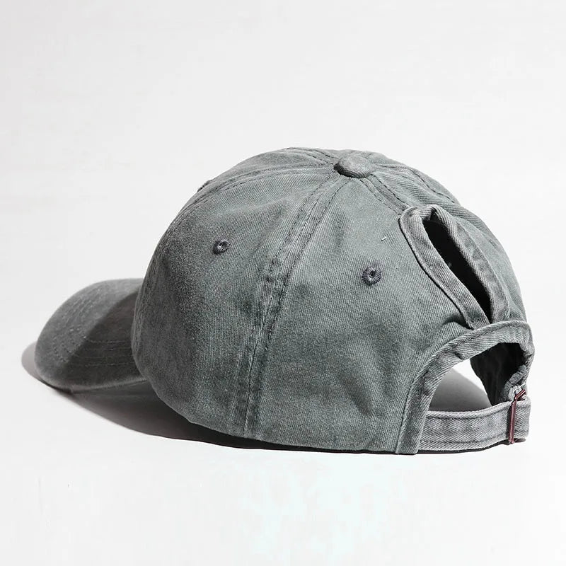 Women's Baseball Cap with Ponytail Design Suitable for Outdoor Sports