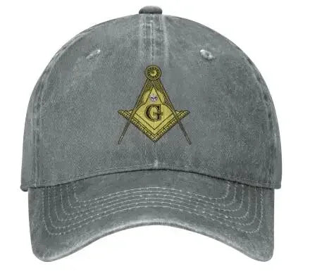 Freemason Masonic Sports Denim Cap Adjustable Unisex