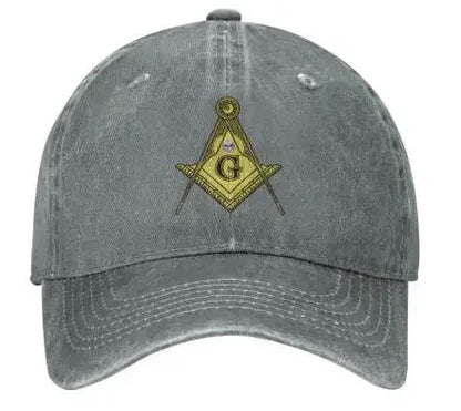 Freemason Masonic Sports Denim Cap Adjustable Unisex
