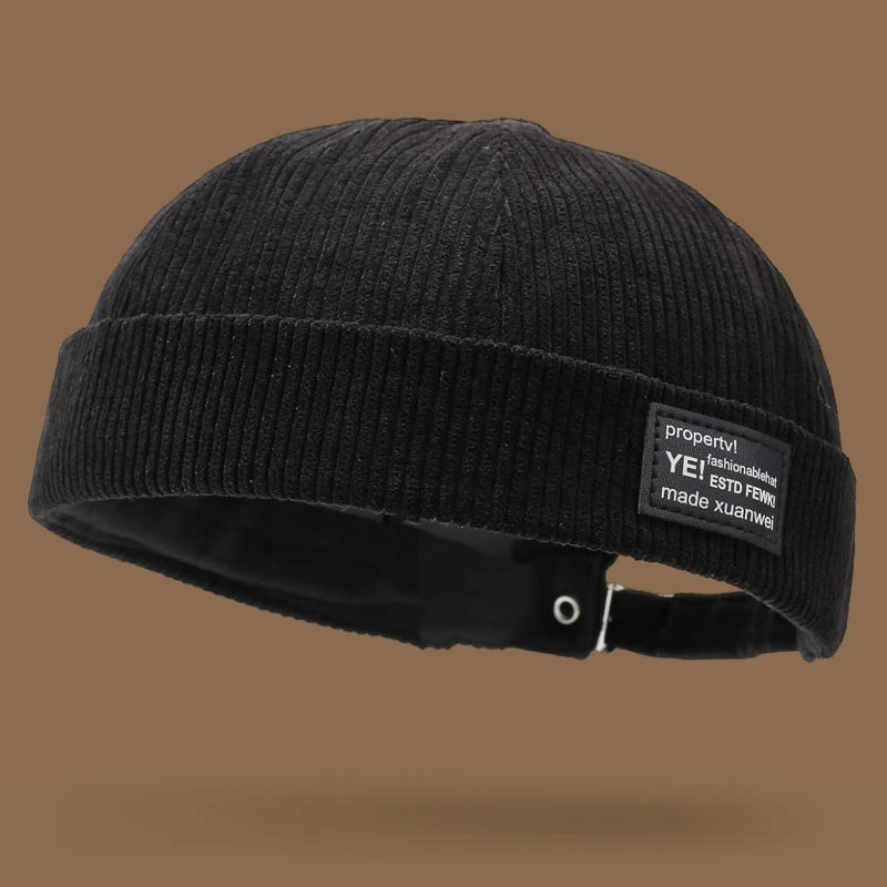 Autumn And Winter Corduroy Brimless Casual Hat