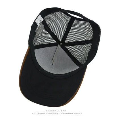 Breathable  Baseball Cap With Eagle Embroidery, Personalized Design, Unisex, Suitable For Daily Casual Outdoor Use, Sunshade Mesh Cap