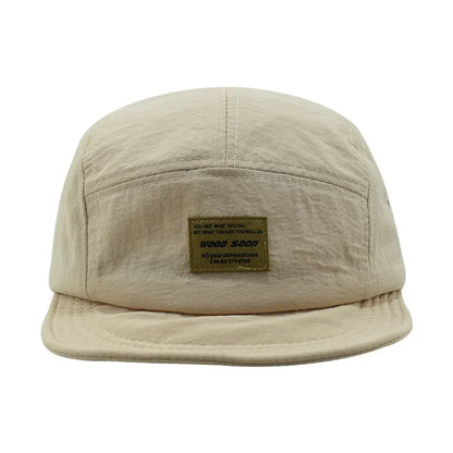 Fashion 5 Panel Baseball Cap Snapback Caps Quick-Drying Flat-Brimmed Hat For Men Women