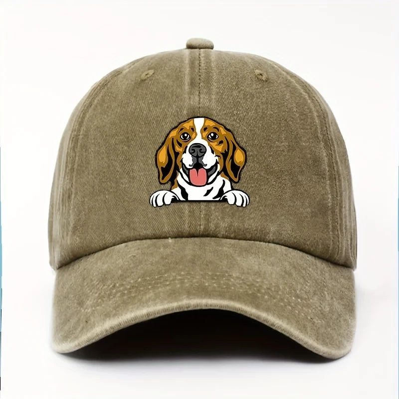Cute Dog Printed Baseball Hat for Men and Women