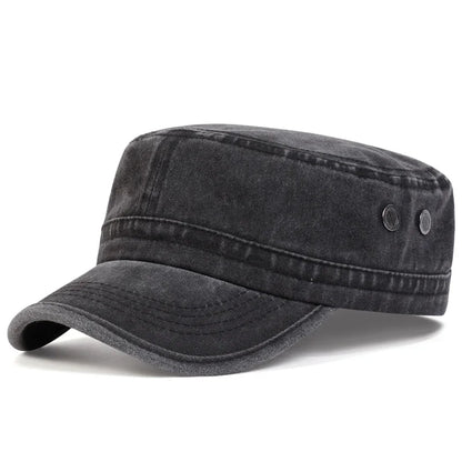 Unisex Solid Color With Pores Series Flat Top Baseball Caps