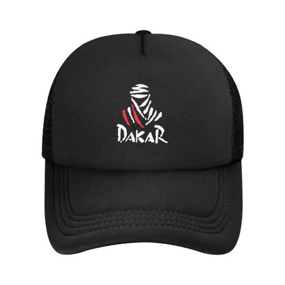 Cycling Dakar Rally Print Mesh Baseball Cap Men Women