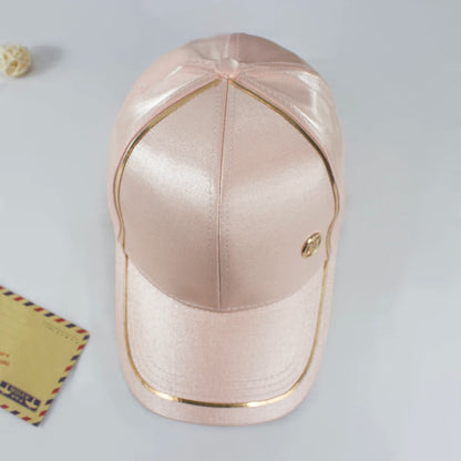 Gold Border Shining M Women Men Baseball Caps