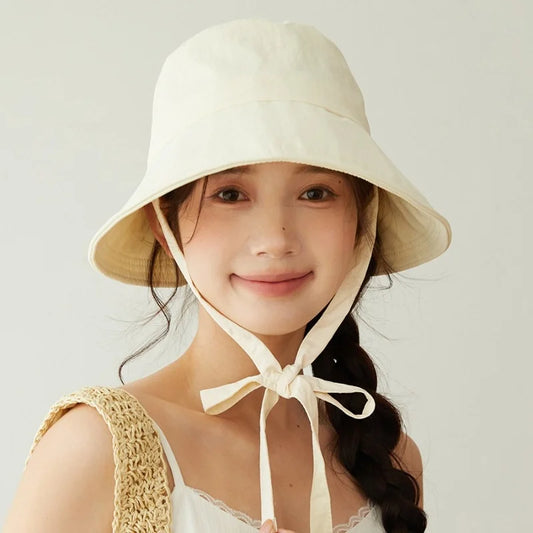 Bucket Hat Outdoor Beach Travel Sunshade Panama Hats