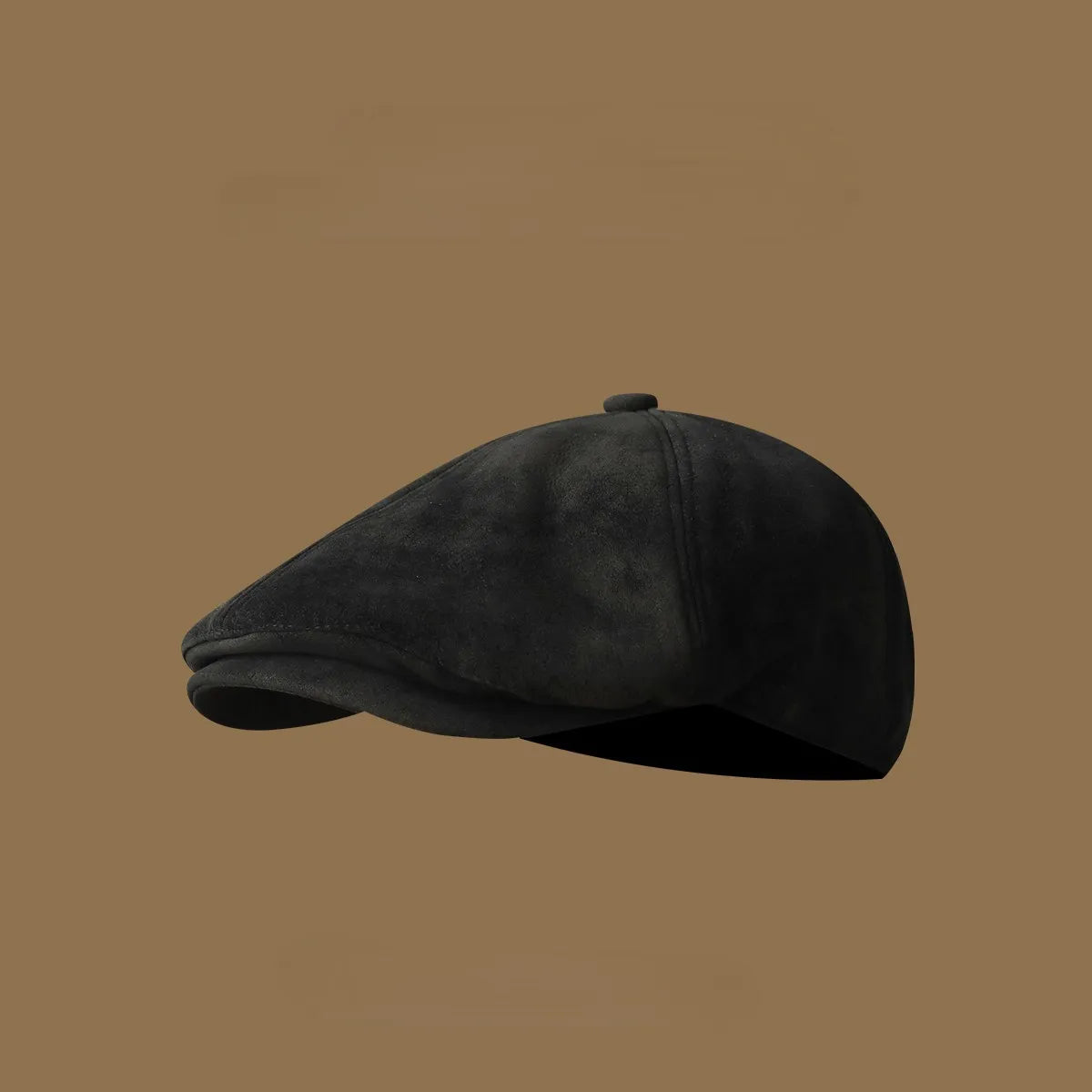 Vintage Suede Newsboy Cap Men Women
