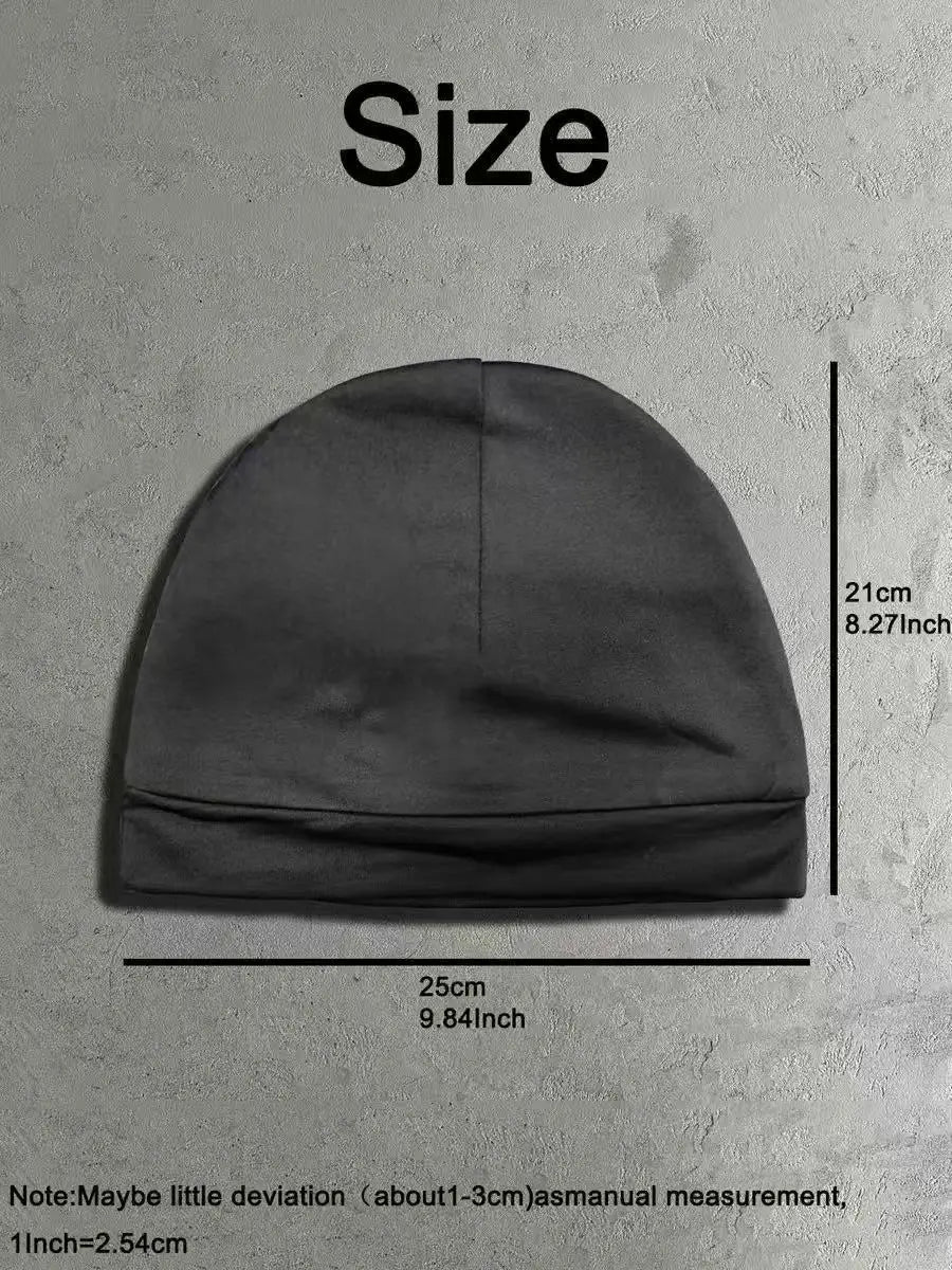 Letter Printed Knitted Hat, Single-Layer Autumn And Winter Warm Cover
