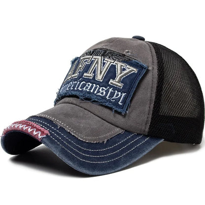 Washed Men Mesh Baseball Cap