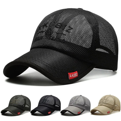 Summer Hats For Men And Women Mesh Baseball Caps Fashion Embroidered Visor Hat