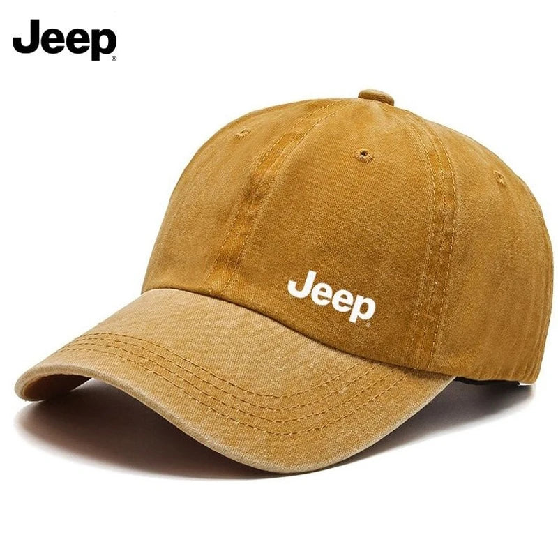 Jeep Men's Washed Retro Fabric Baseball Cap