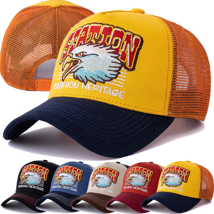 Unisex Fashion Eagle Head Mesh Baseball Cap Man Women