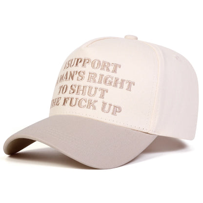 Unisex Letter Embroidery Baseball Caps Outdoor