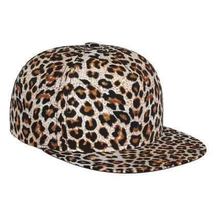 Leopard Print Baseball Cap Men Women Adjustable 3D Printed Snapback