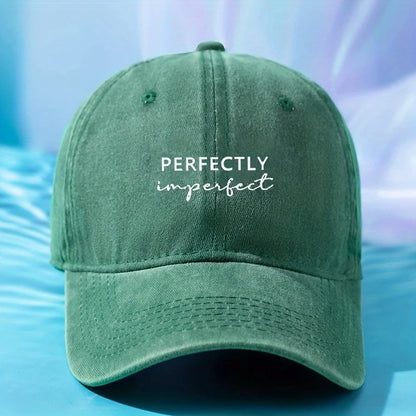 1pc Vintage "Perfectly Imperfect" Washed Baseball Cap
