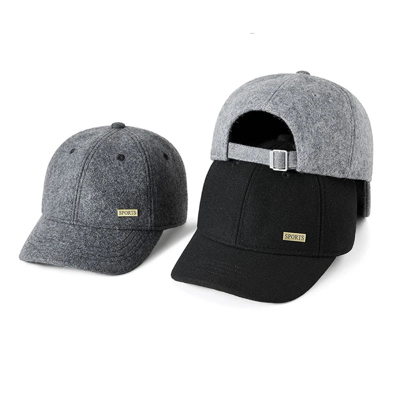 Baseball Cap Hat Men Winter Autumn Warm