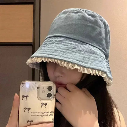 Wide Brim Fisherman Cap Outdoor Sunshade Summer Basin Hats
