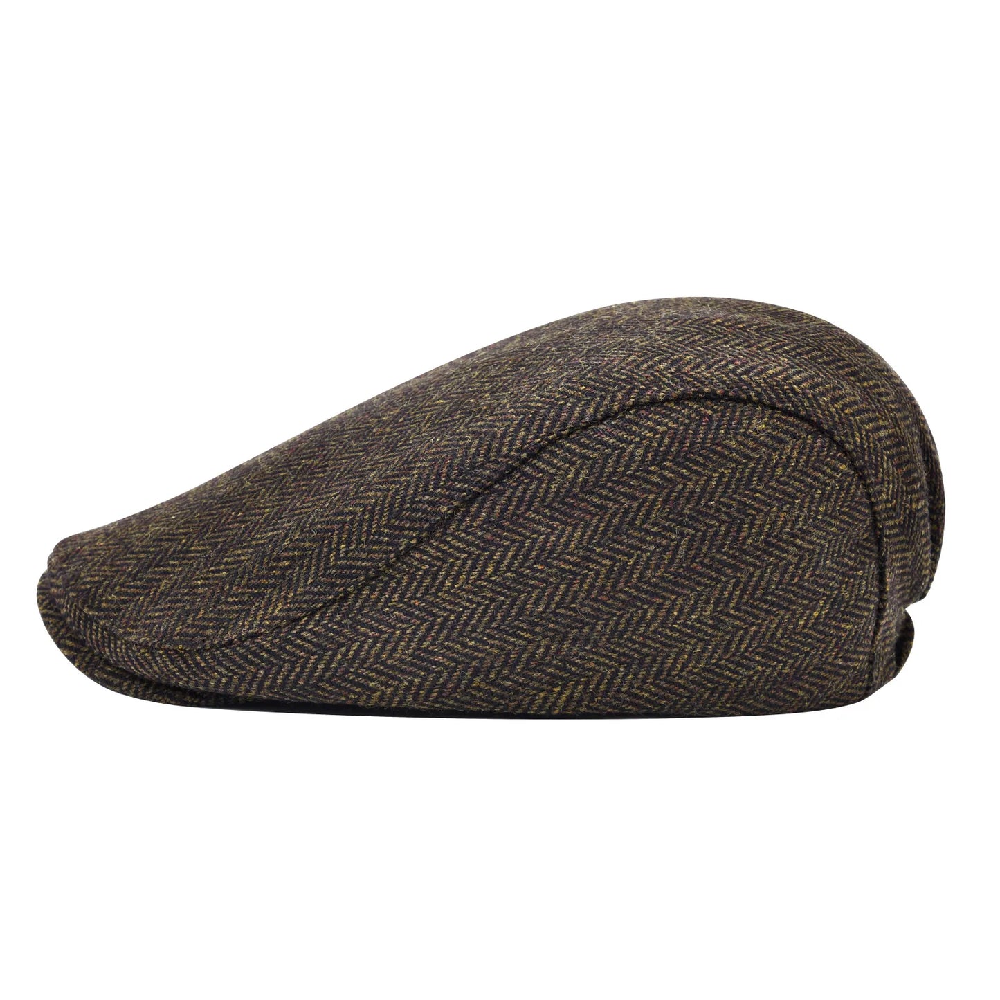 Men's Flat Cap Wool Tweed Driving Irish Gatsby Cabbie Golf Vintage Newsboy Hat
