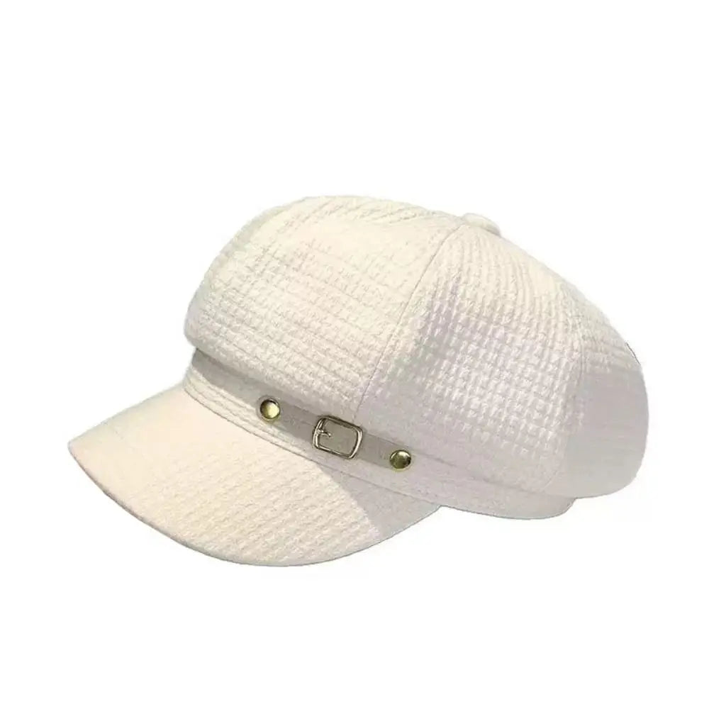 Casual Octagonal Newsboy Hat Accessories Retro Berets Caps