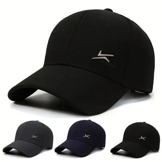 Unisex Two Hook Embroidery Baseball Caps Spring Autumn Outdoor Adjustable