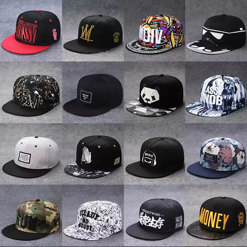 Men's Letter Embroidery Tide All-Match Flat Brim Baseball Cap Ladies Summer
