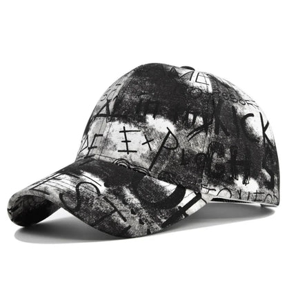 Graffiti Print Baseball Cap Spring