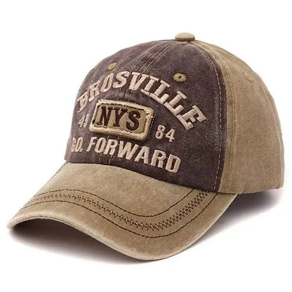 Retro Letter Embroidery Baseball Caps Men Women Washed Cotton Casual Hat Hip Hop Streetwear Sun Hats Y2k Hat
