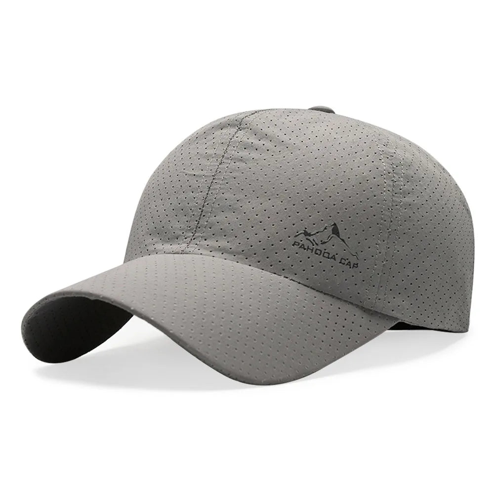 Fashion Quick Dry Summer Baseball Cap Breathable Adjustable Sports Cap UV Protection Trucker Cap Men Women