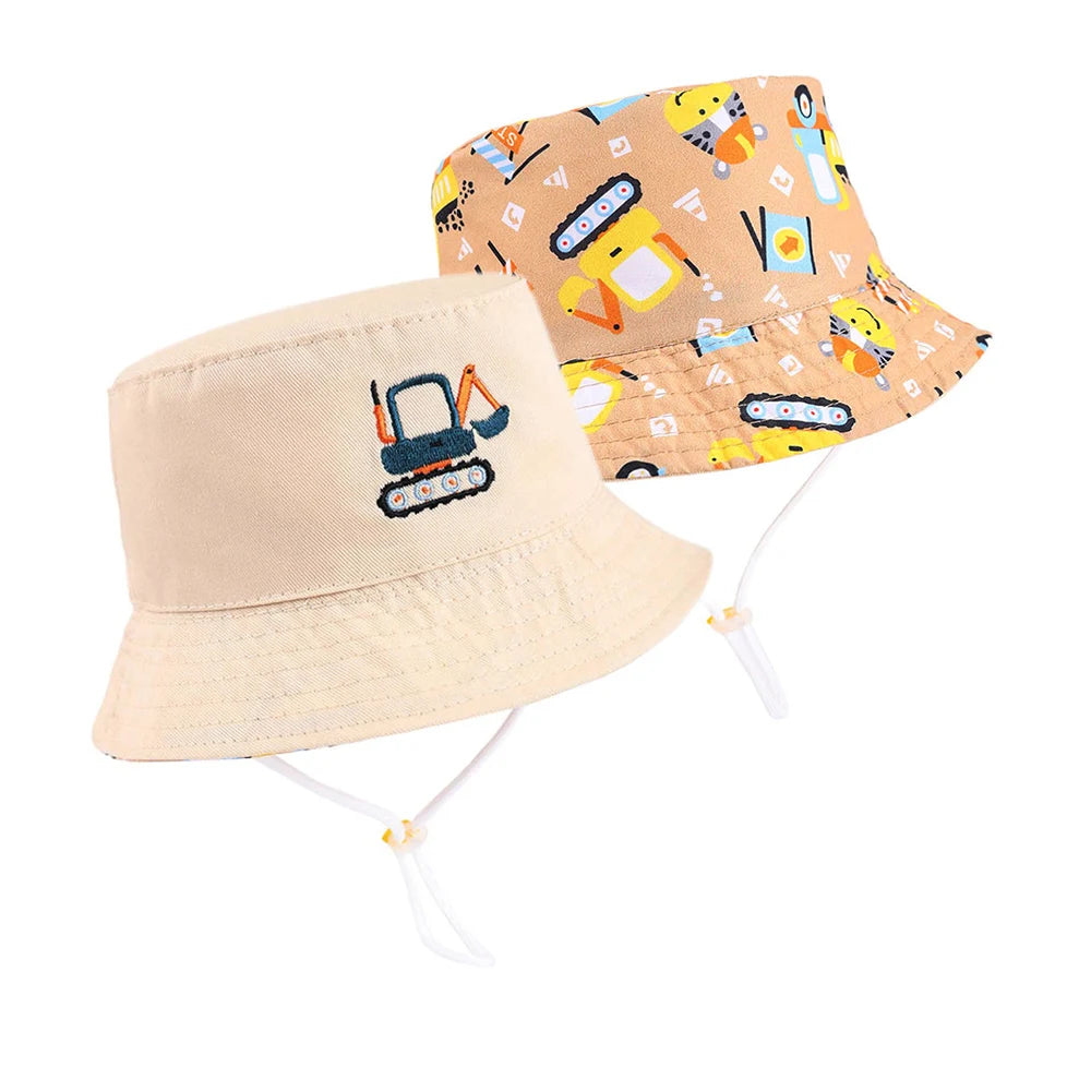 Summer Double Sided Children Bucket Hats