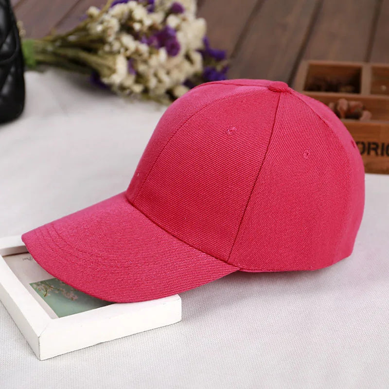 Fashion Retro Solid Color Men and Women Universal Baseball Cap