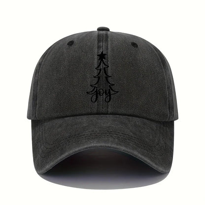 Christmas Print Retro Lightweight Washable Women's Baseball Cap