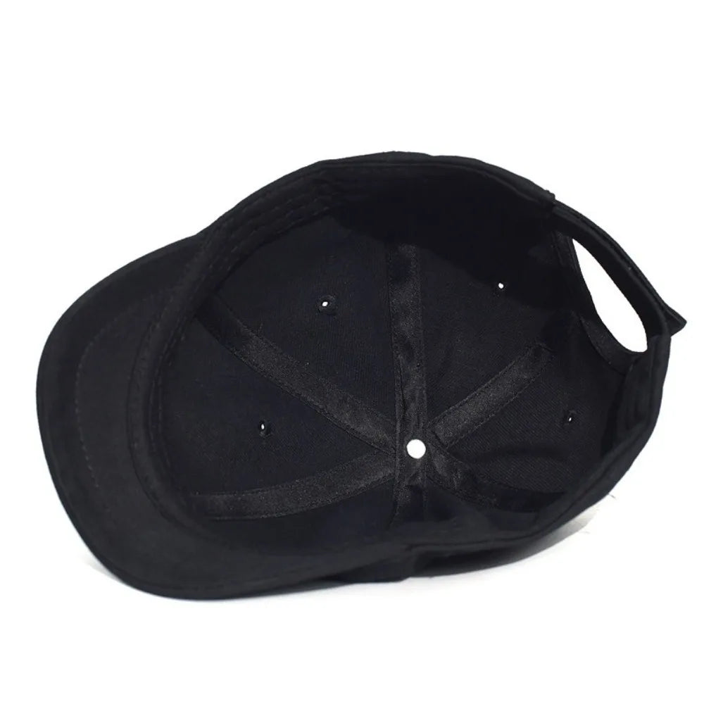 Casual Short Brim Baseball Cap Adjustable Cotton Sunscreen Hat